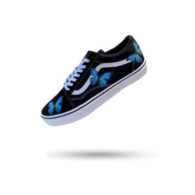 Blue Butterfly Old Skool Vans