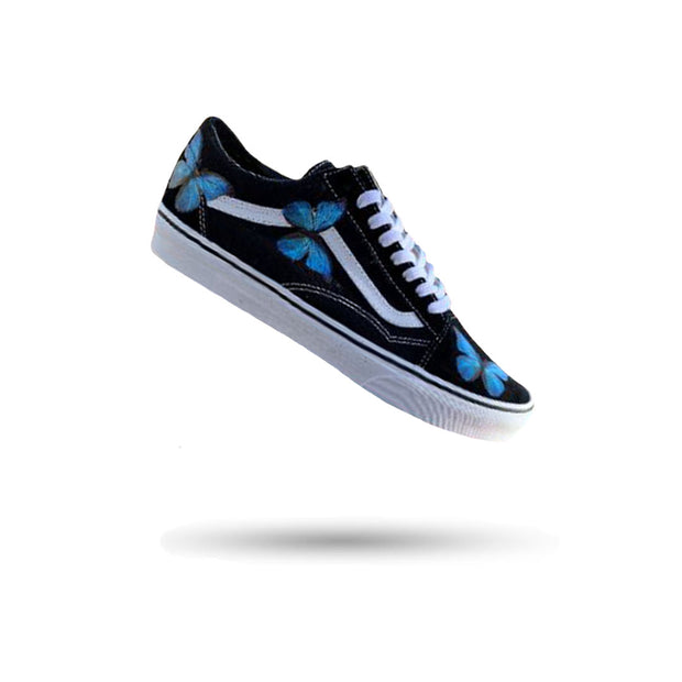 Blue Butterfly Old Skool Vans