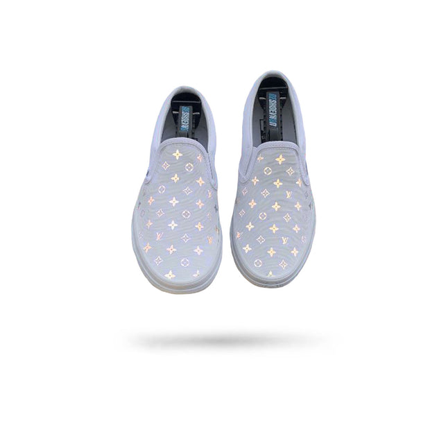 LV Reflective Slip-On Vans