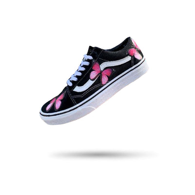 Pink Butterfly Old Skool Vans