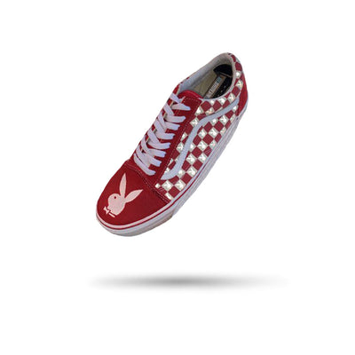 Reflective Old Skool PlayBoy Vans (Checkered)