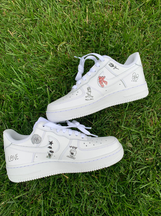 Lil Peep Air Force 1 (tattoo edition)
