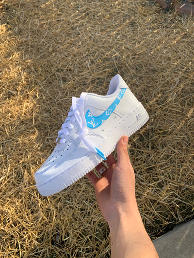 Light Blue LV Air Force 1