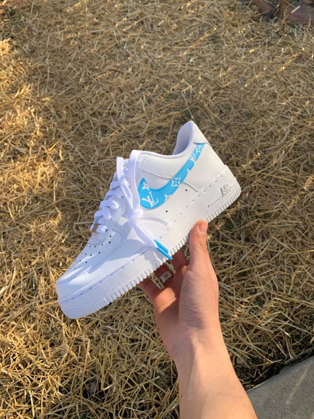 Light Blue LV Air Force 1