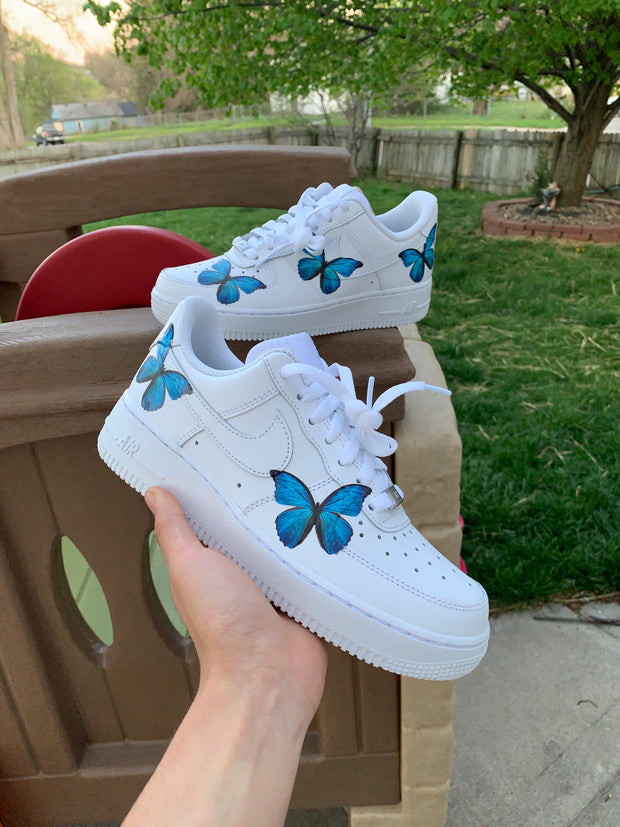 Blue Butterfly Air Force 1
