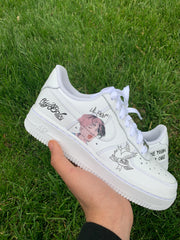 Lil Peep Air Force 1 (tattoo edition)
