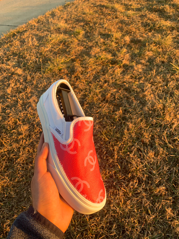 Pink CC Slip-On Vans