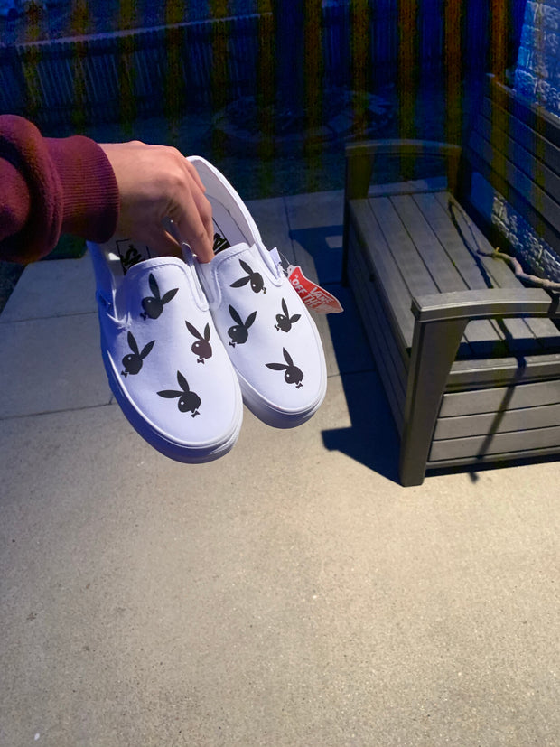 Reflective Rainbow Playboy Slip On