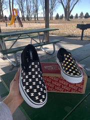Reflective Chanel Slip-On Vans