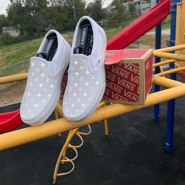LV Reflective Slip-On Vans