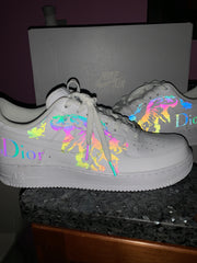 Rainbow Reflective Dior Air Force 1
