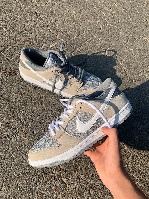 Grey Dior Dunks (Pre-Order)(Read Description!)