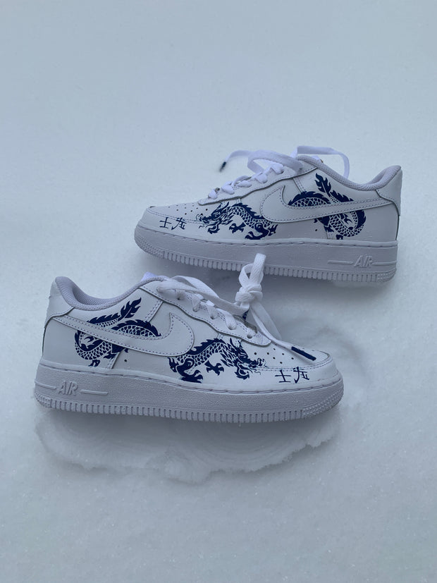 Cobalt Blue Dragon AF1 🐉 ( Read Description)