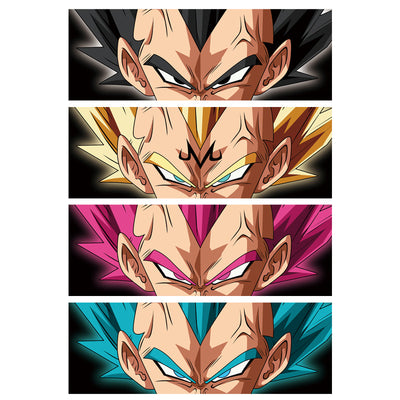 Vegeta Lenticular Slap Sticker