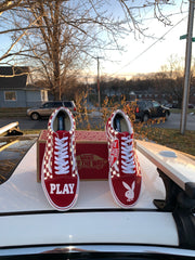 Reflective Old Skool PlayBoy Vans (Checkered)