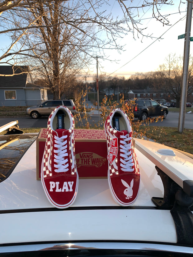 Reflective Old Skool PlayBoy Vans (Checkered)