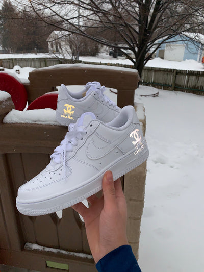 Reflective Chanel Air Force 1