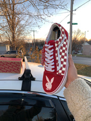 Reflective Old Skool PlayBoy Vans (Checkered)
