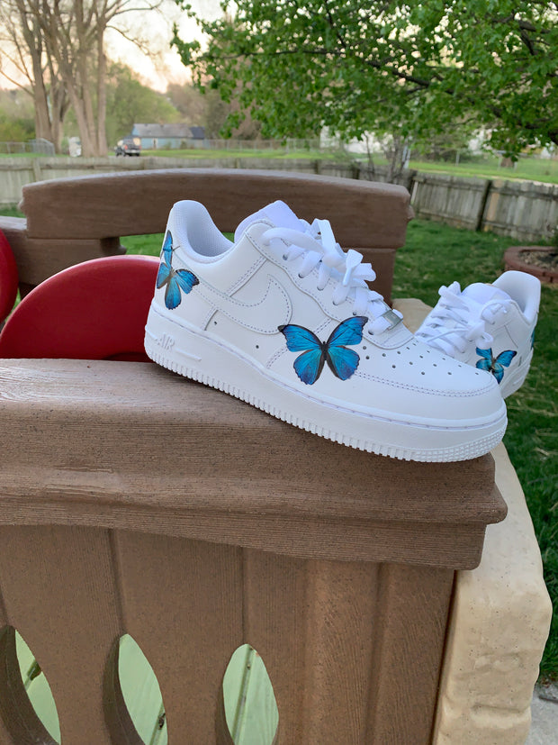 Blue Butterfly Air Force 1
