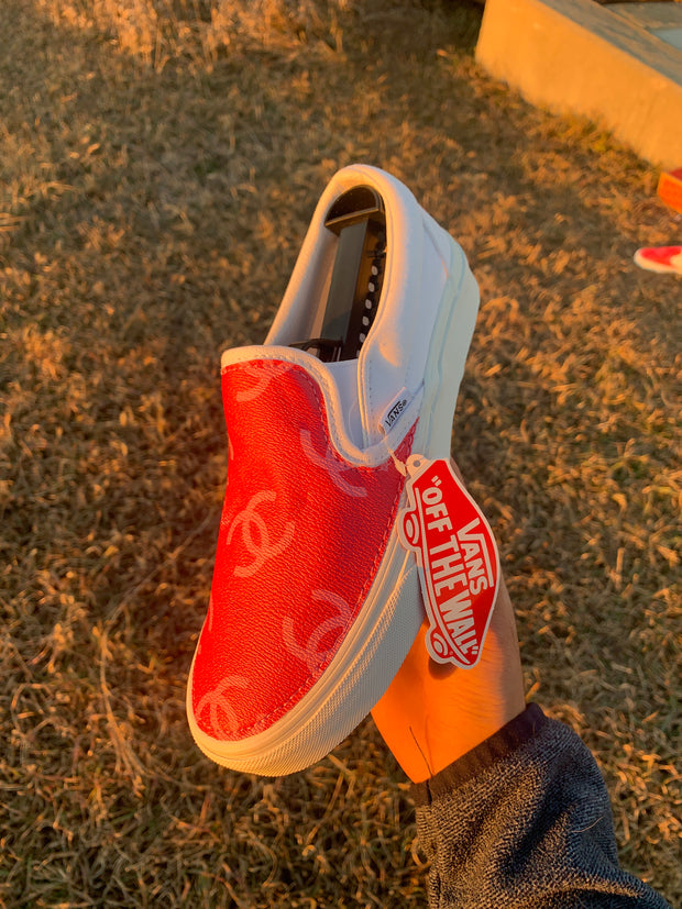 Pink CC Slip-On Vans